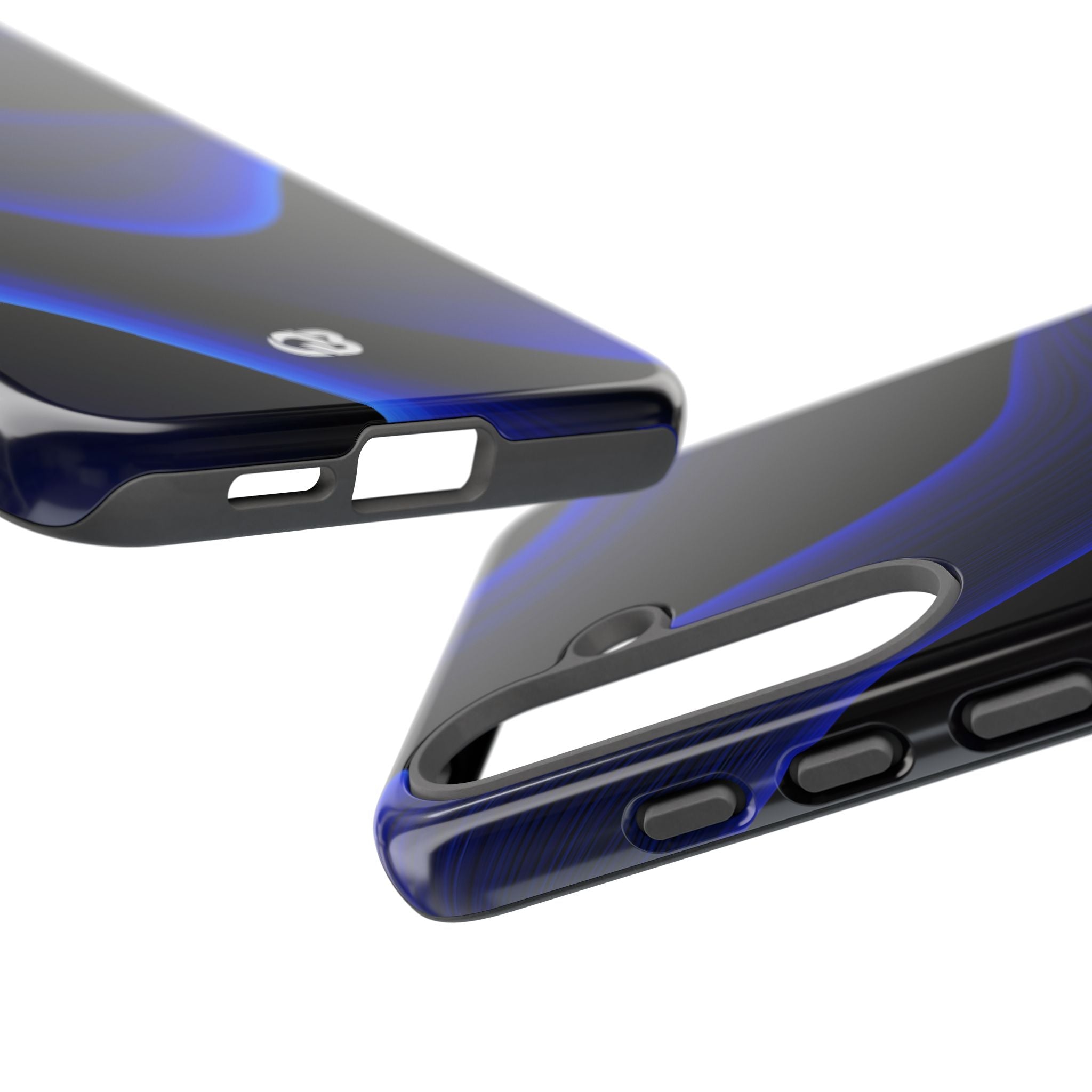 Blue Tough Phone Case for Samsung - Electric Cobalt Flow