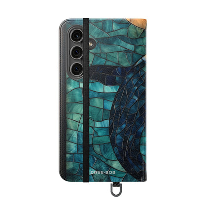 Blue Whale Mosaic - Samsung S24 Plus Case - Wallet