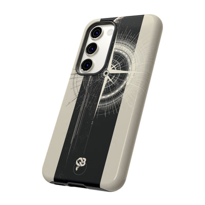 Beige Tough Phone Case for Samsung - Zenith Vector Spire