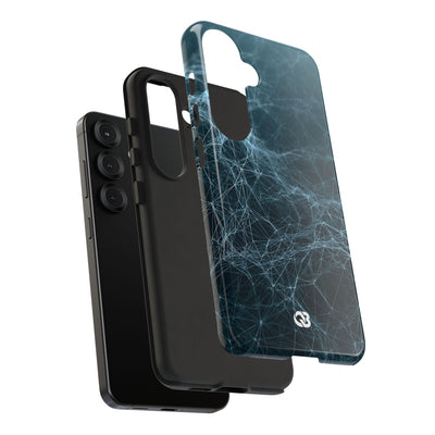 Teal Tough Phone Case for Samsung - Arctic Neural Mesh