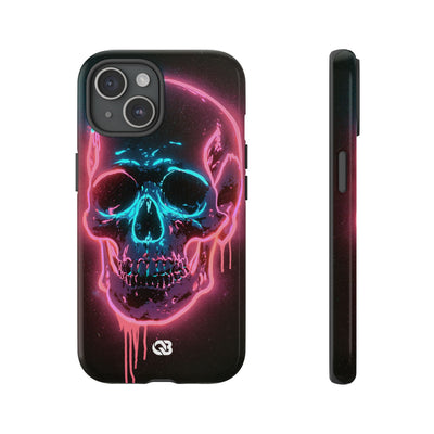 Neon Drip Skull · Tough Phone Case for iPhone · Black