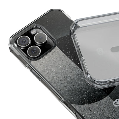 Black Impact MagSafe Phone Case for iPhone - Lunar Static Orbit