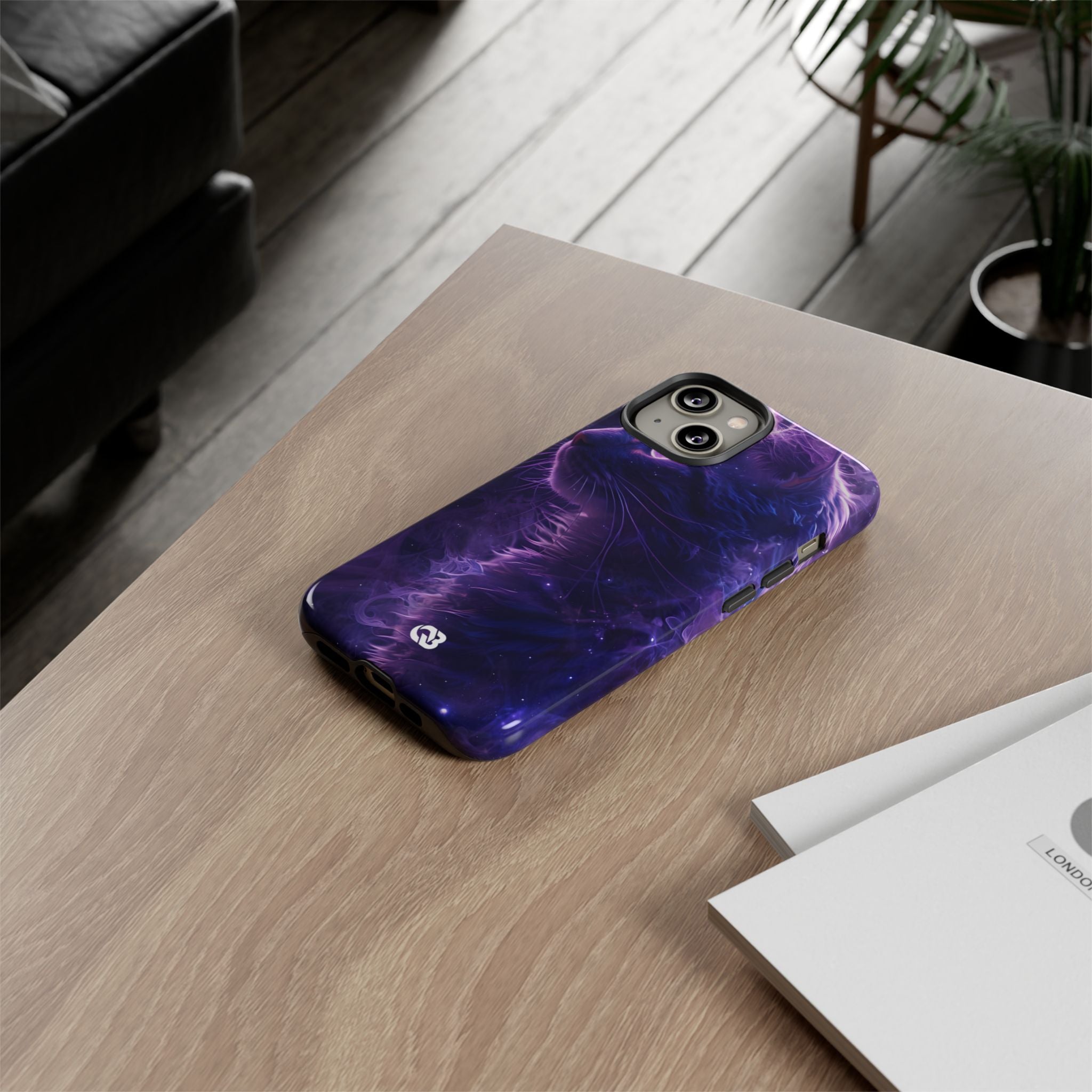 Purple Void Feline · Tough Custodia per iPhone