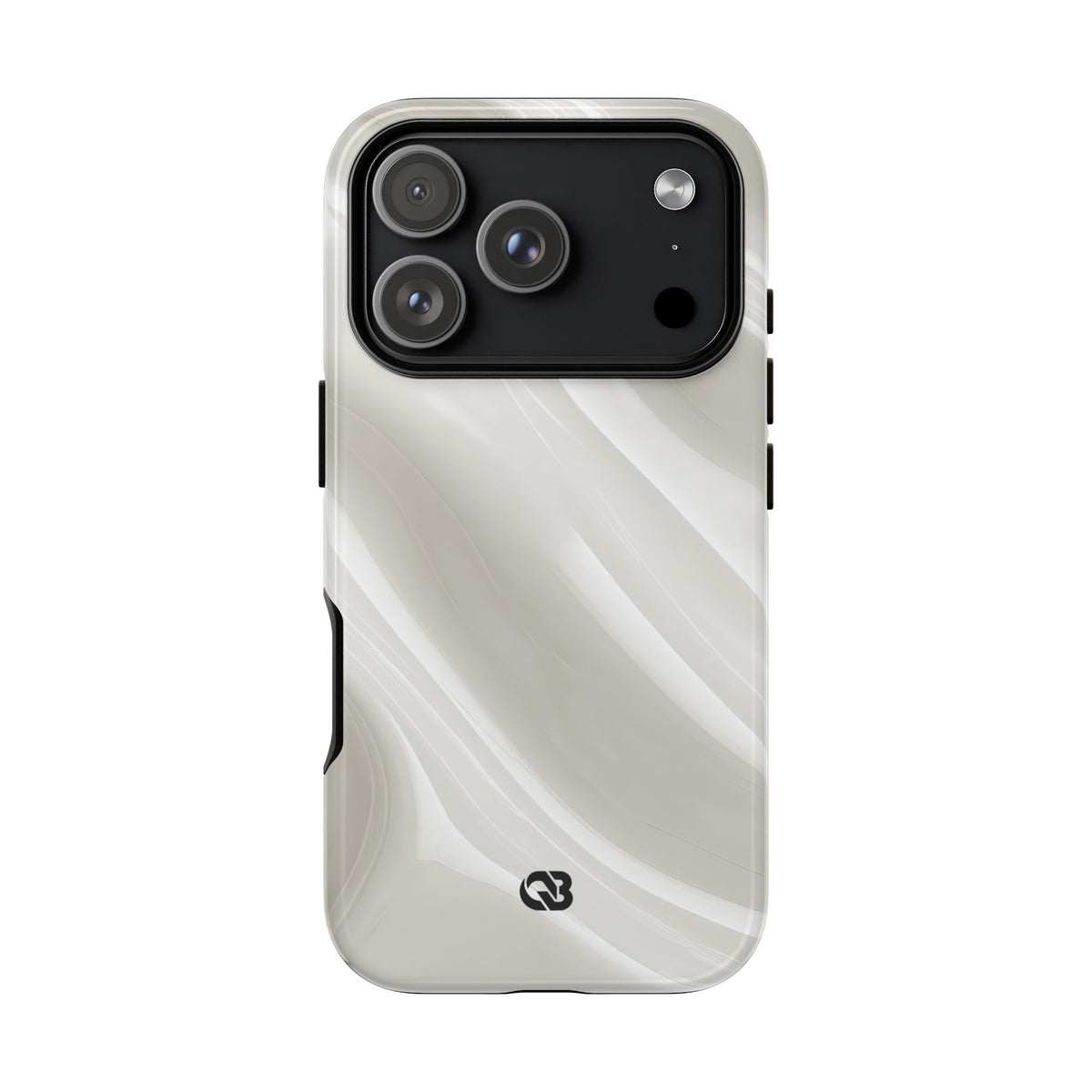 Liquid Enamel Fold · Tough Phone Case for iPhone · White