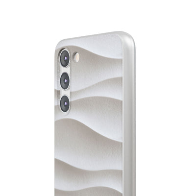 White Lite Phone Case for Samsung - Arctic Flow Ridges
