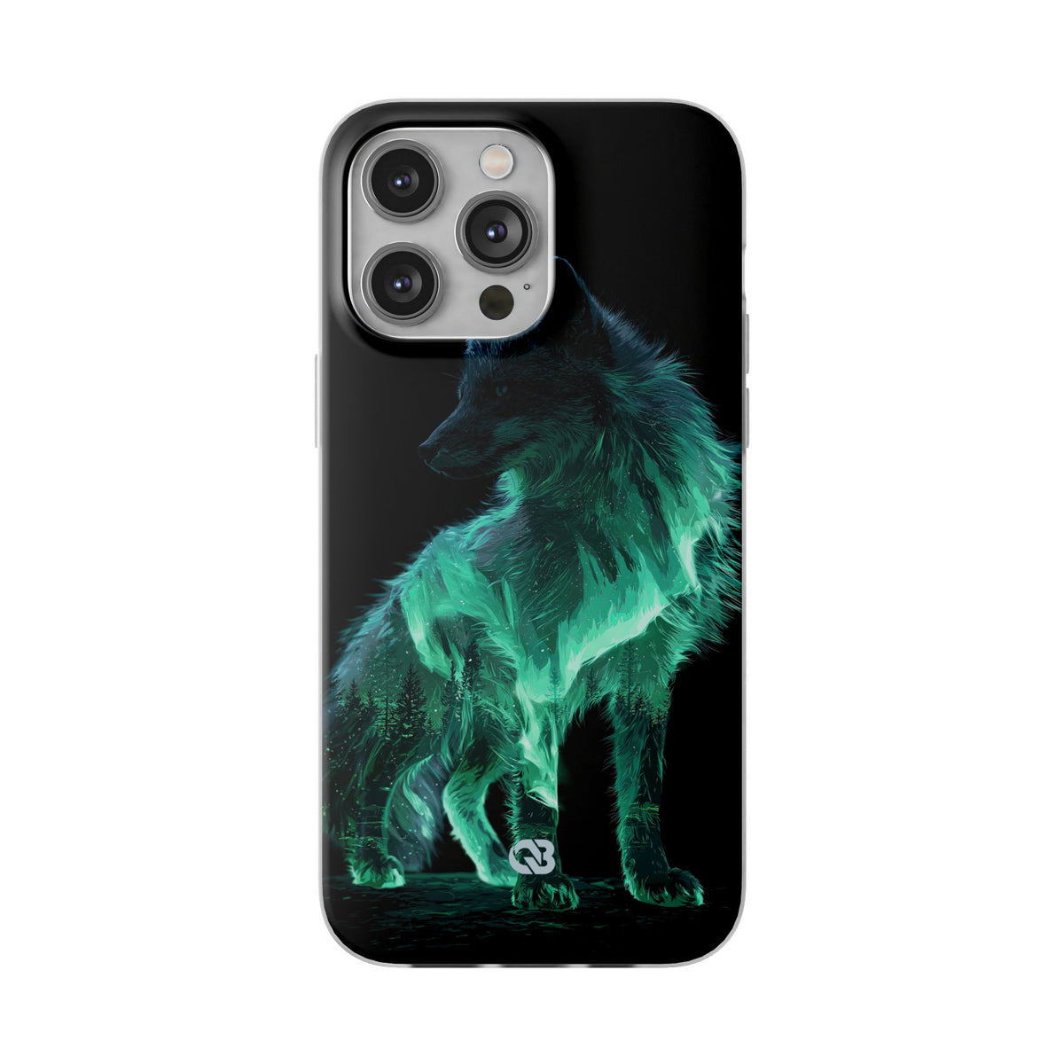Nordic Aurora Fox · Lite Phone Case for iPhone ·  Teal