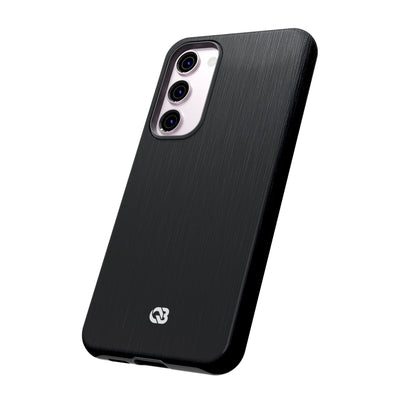 Black Tough Phone Case for Samsung - Brushed Obsidian Slate