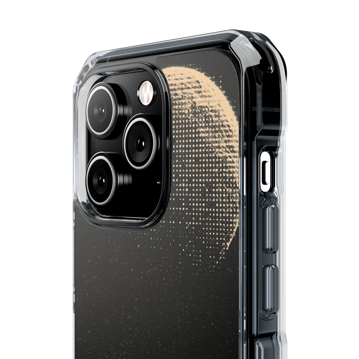 Lunar Metropolis Nocturne · Clear Impact Magnetic Phone Case for iPhone ·  Black