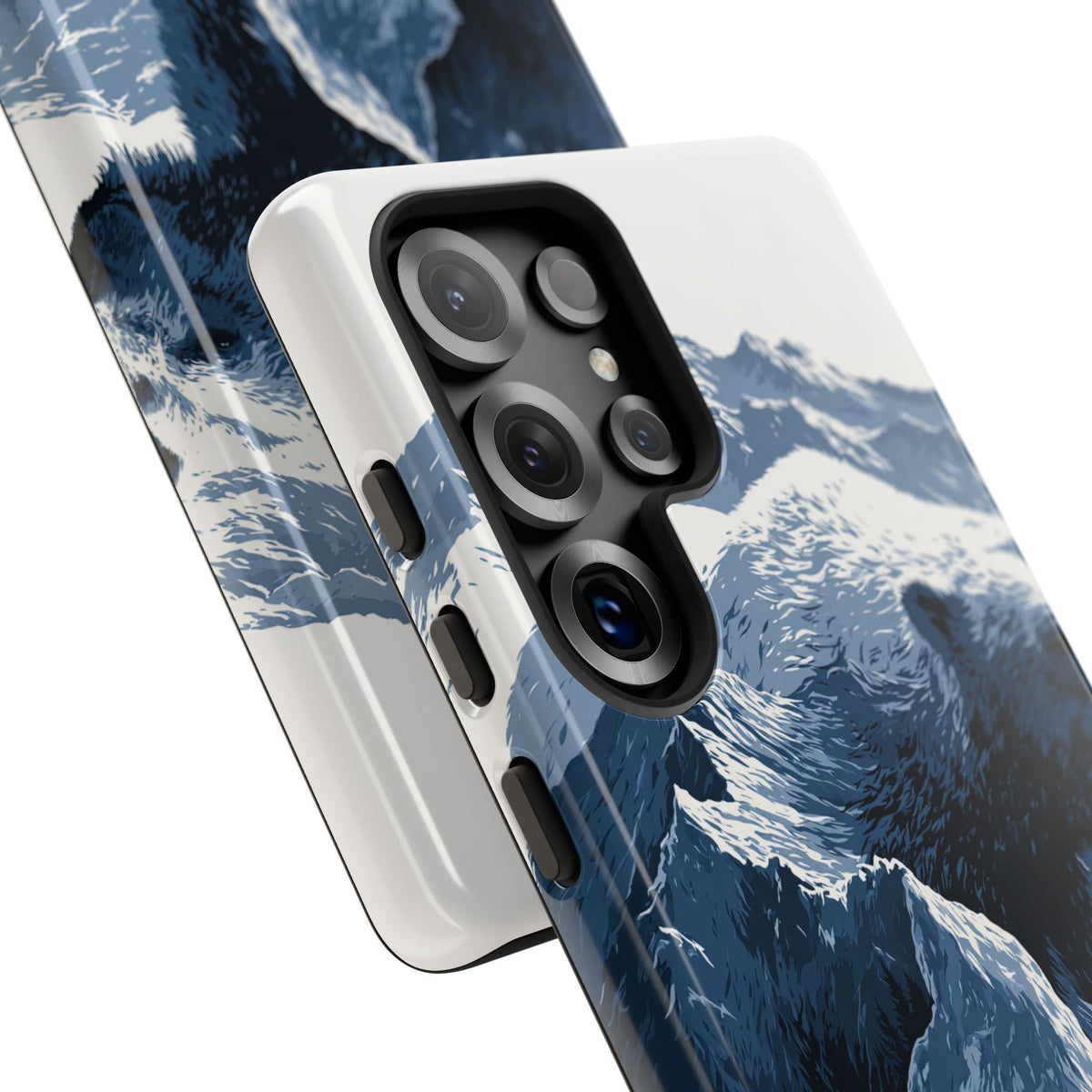 Fjord Summit Bear · Tough Phone Case for Samsung · Blue