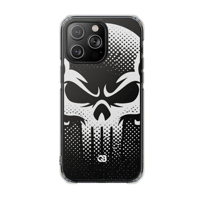 Phantom Halftone · Clear Impact Magnetic Phone Case for iPhone ·  Black