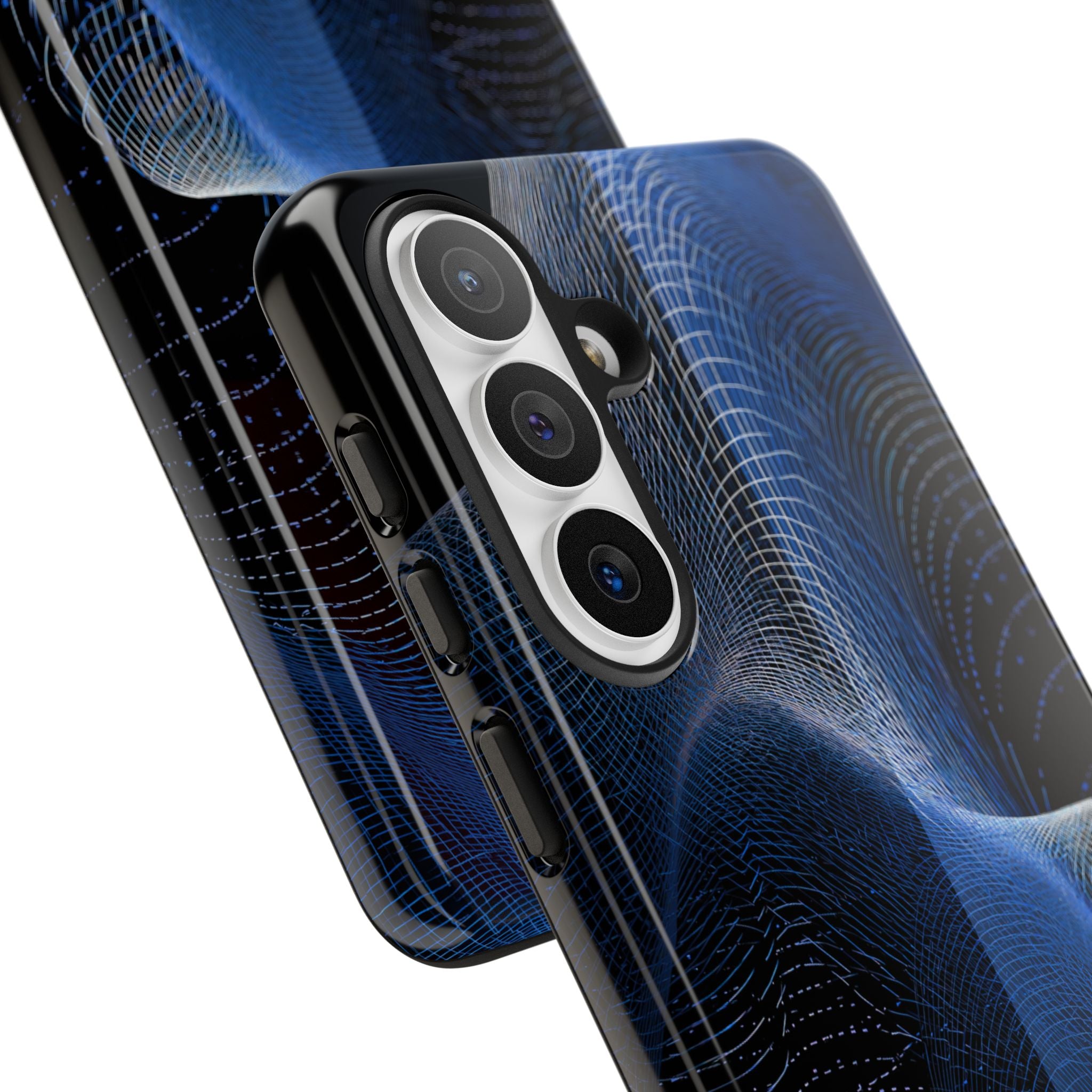 Blue Tough Phone Case for Samsung - Electric Blue Flux