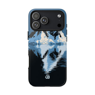 Blue Tough Phone Case for iPhone - Arctic Summit Mirror