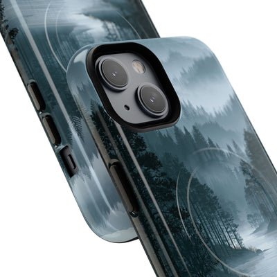 Silent Nordic Fjord · Tough 2.0 Magnetic Phone Case for iPhone · Blue