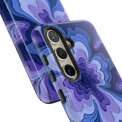Periwinkle Strata Bloom · Tough Phone Case for Samsung · Purple