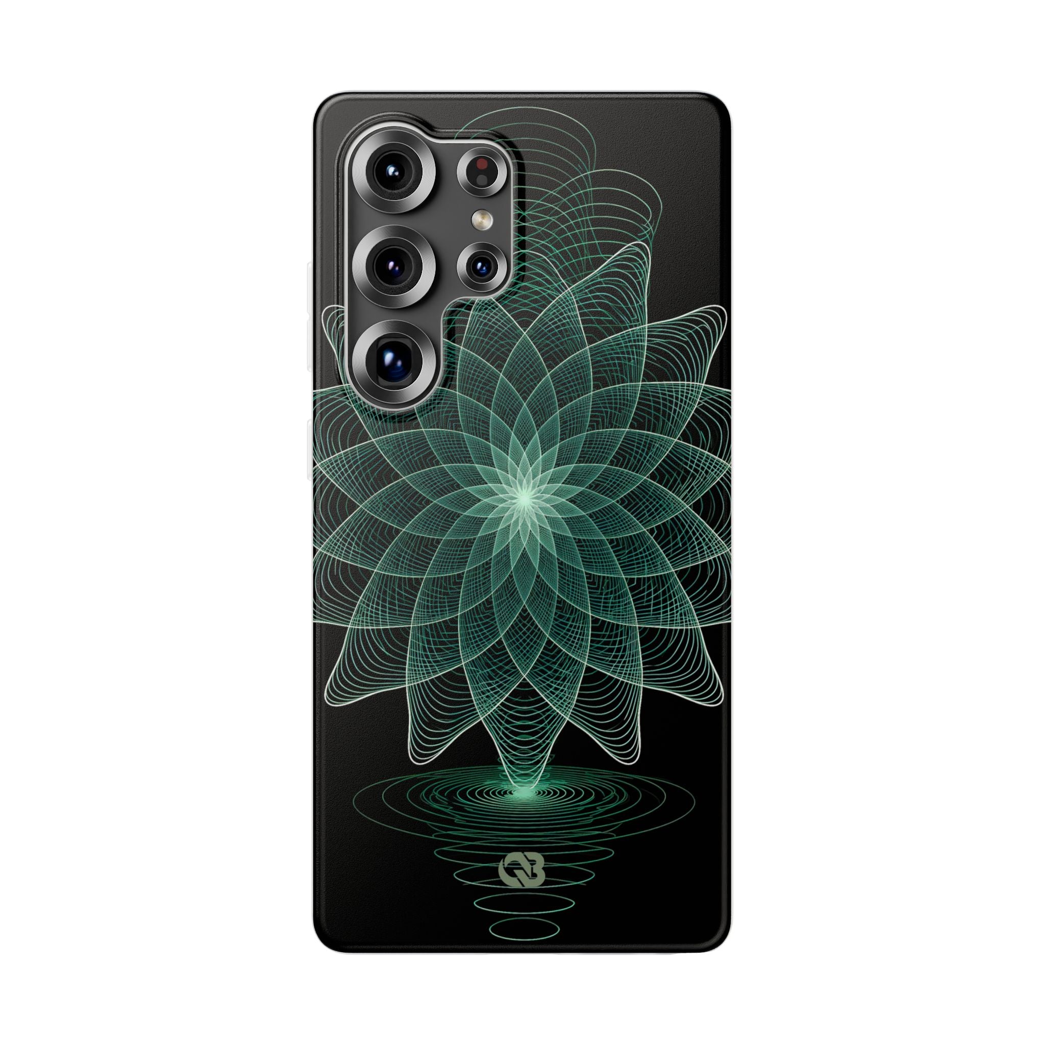 Green Lite Phone Case for Samsung - Cyan Signal Bloom