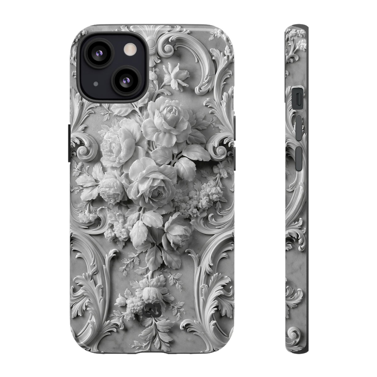 Rococo Marble Rose · Tough Phone Case for iPhone · White