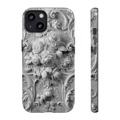 Rococo Marble Rose · Tough Phone Case for iPhone · White