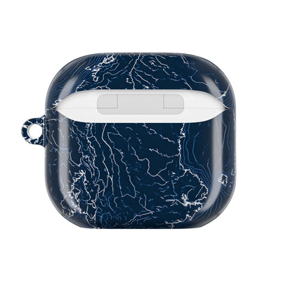 Nordic Contour Chart · Hard Case for AirPods & AirPods Pro · Blue