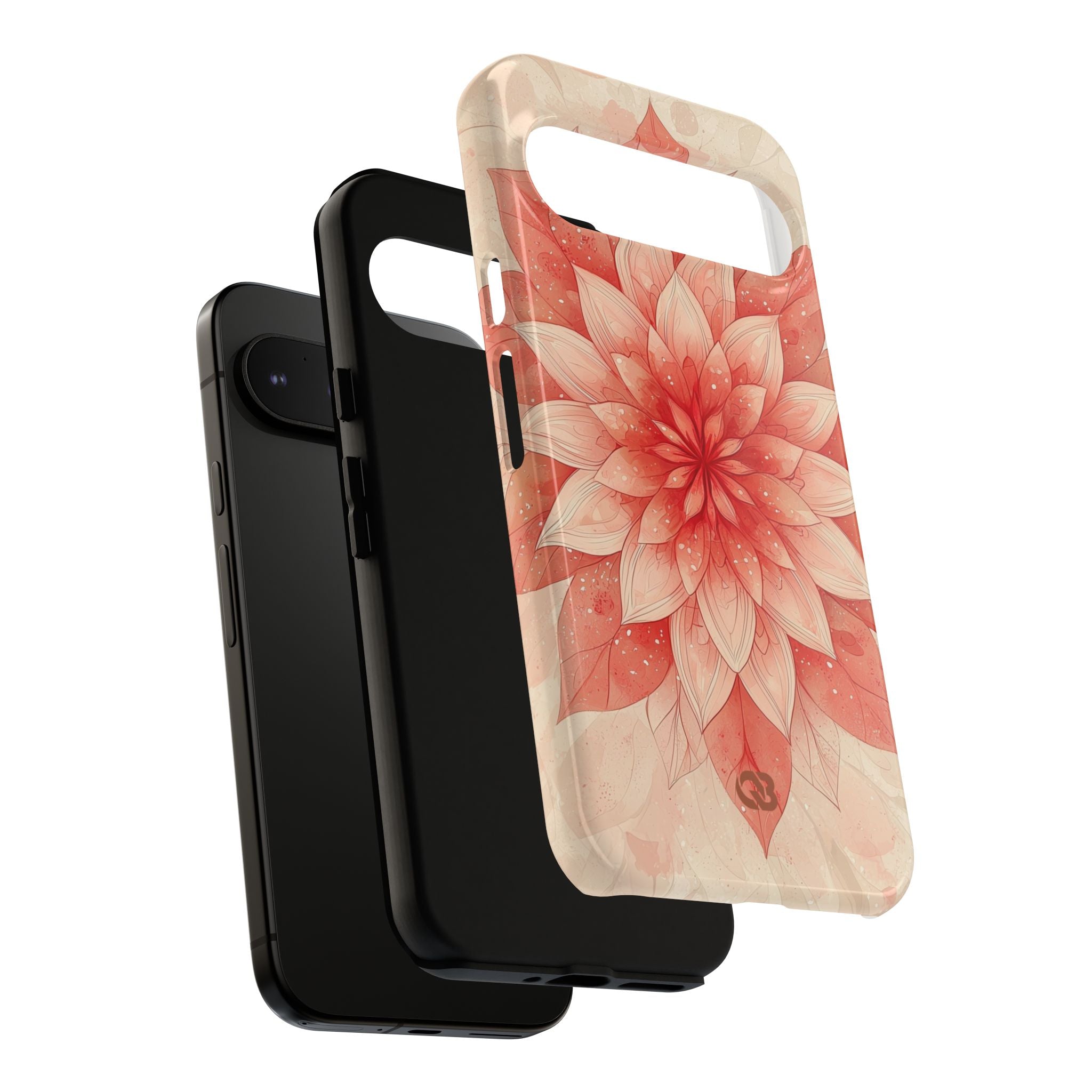 Coral Layered Bloom · Tough Etui na telefon dla Google Pixel