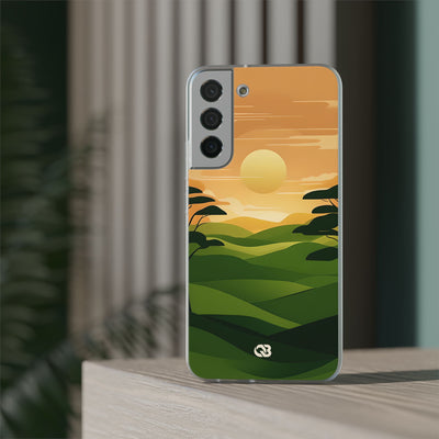 Verdant Horizon Sun · Soft Phone Case for Samsung