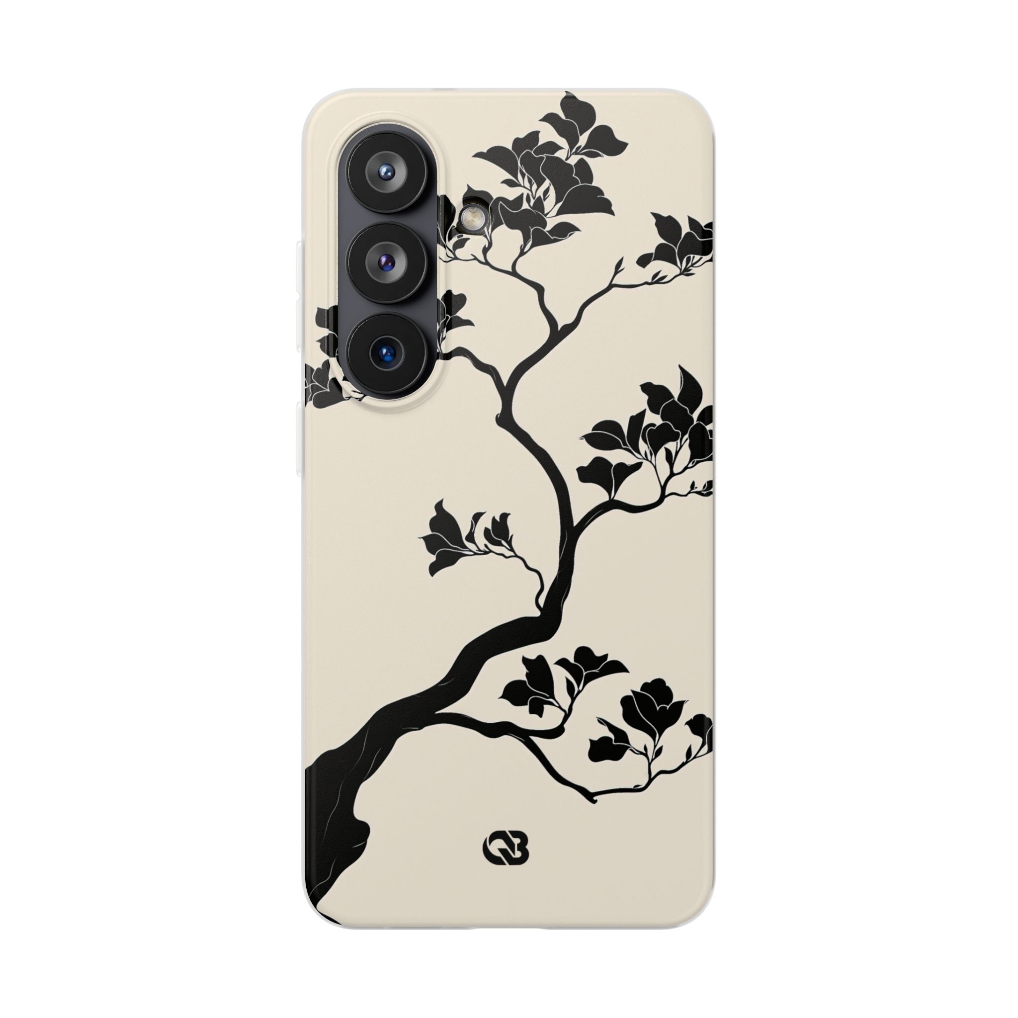 Beige Lite Phone Case for Samsung - Obsidian Bonsai Silhouette