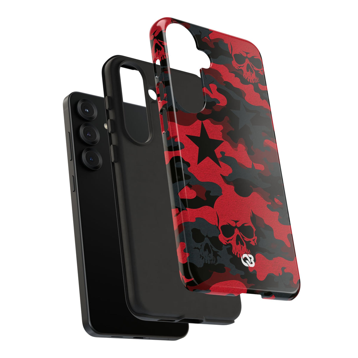 Crimson Skull Camo · Tough Phone Case for Samsung · Red
