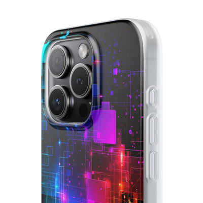 Spectral Circuit Grid · Lite Phone Case for iPhone ·  Black