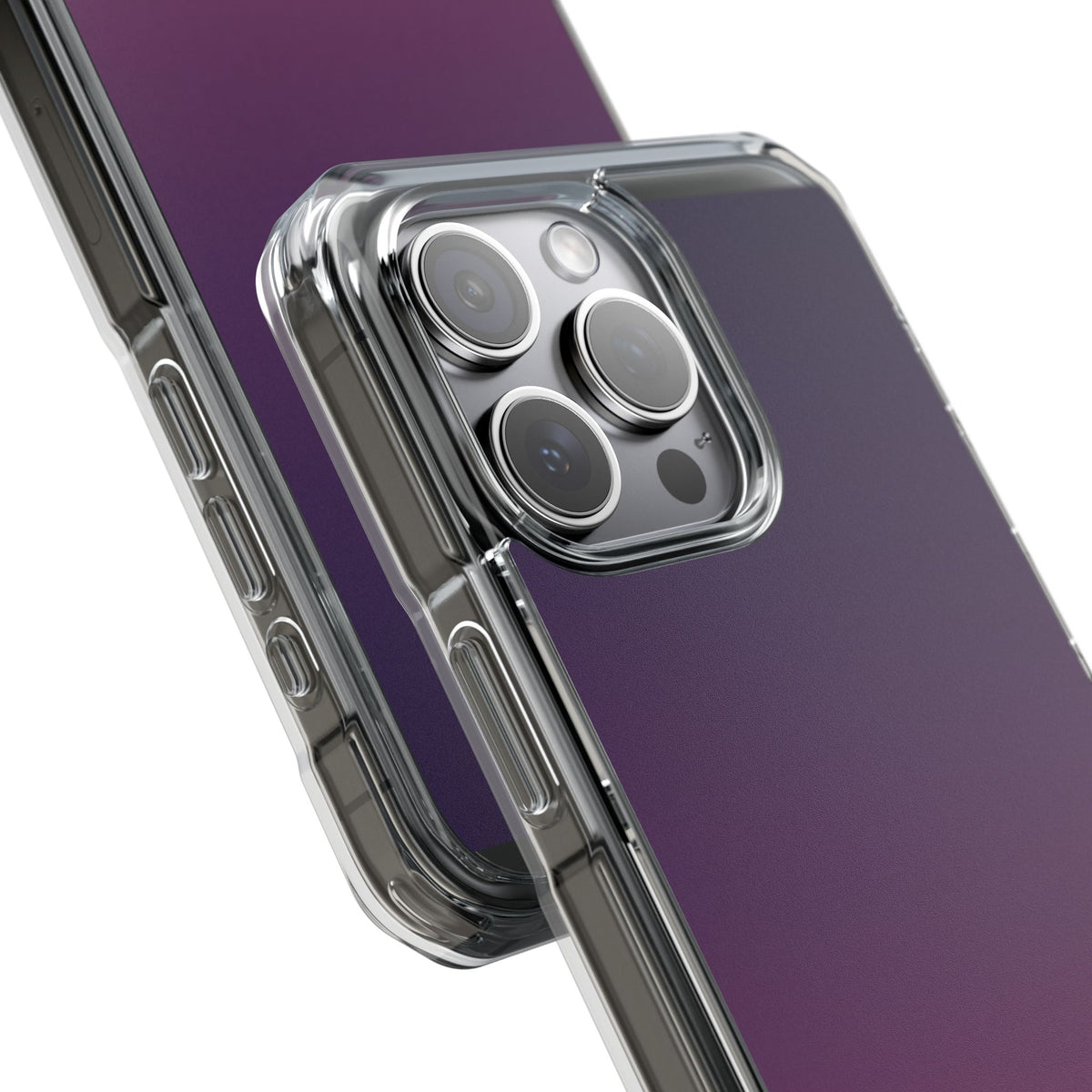 Velvet Dusk · Clear Impact Magnetic Phone Case for iPhone · Purple