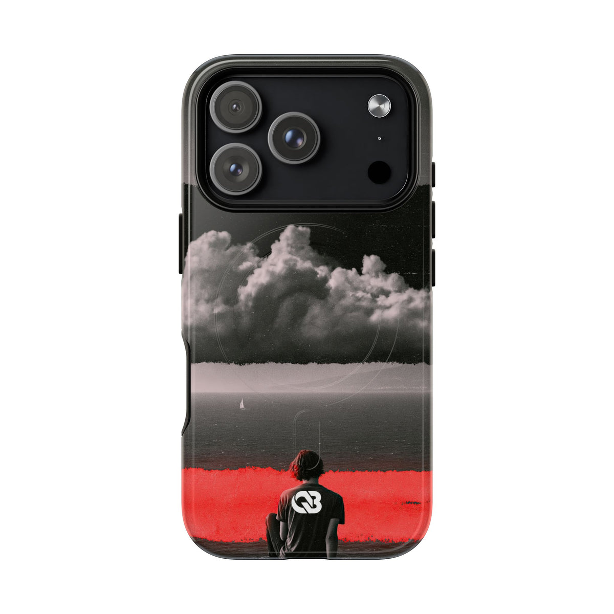 Crimson Horizon · Tough 2.0 Magnetic Phone Case for iPhone · Black