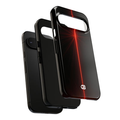 Red Tough Phone Case for Google Pixel - Crimson Flare Vector