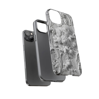 Rococo Marble Rose · Tough Phone Case for iPhone · White