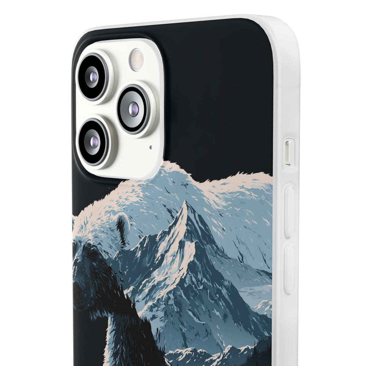 Nordic Arctic Bear · Lite Phone Case for iPhone ·  Black