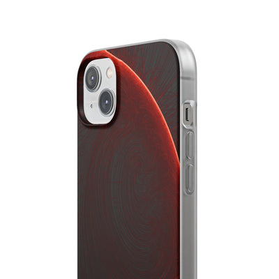Red Lite Phone Case for iPhone - Crimson Flare Flux