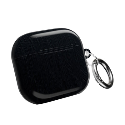 Brushed Obsidian Steel · Hard Case for AirPods & AirPods Pro · Black