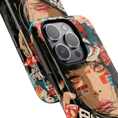 Shibuya Street Collage · Tough 2.0 Magnetic Phone Case for iPhone · Red