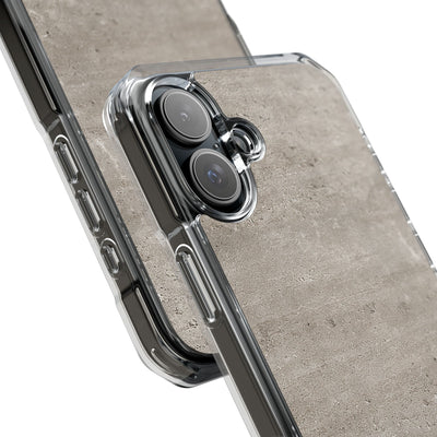 Grey Impact MagSafe Phone Case for iPhone - Brutalist Stone Grit