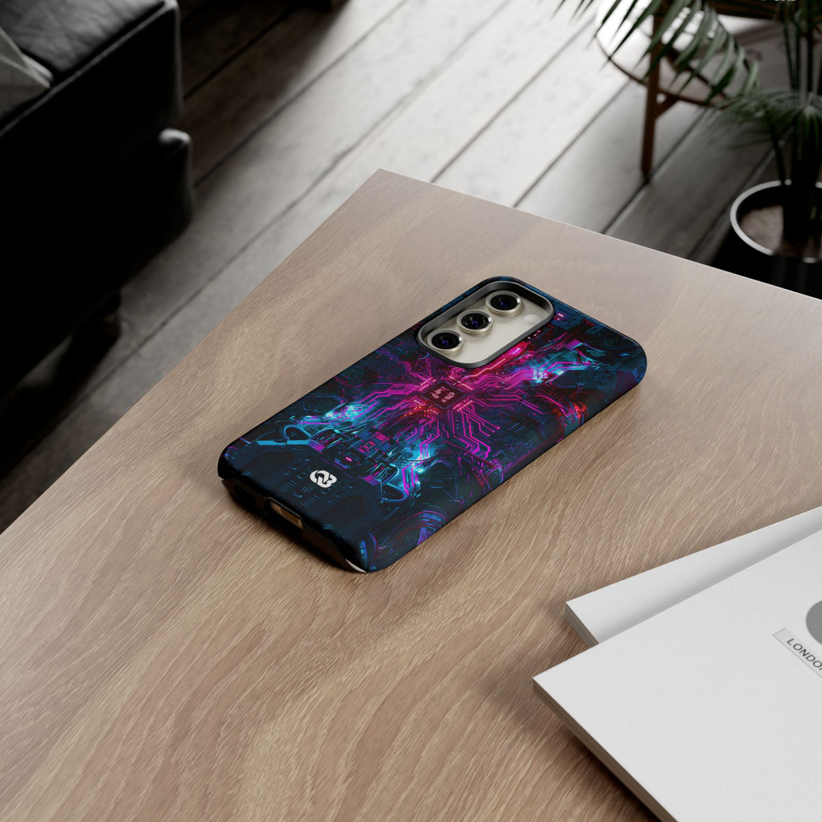 Neural Circuit Core · Tough Phone Case for Samsung · Black
