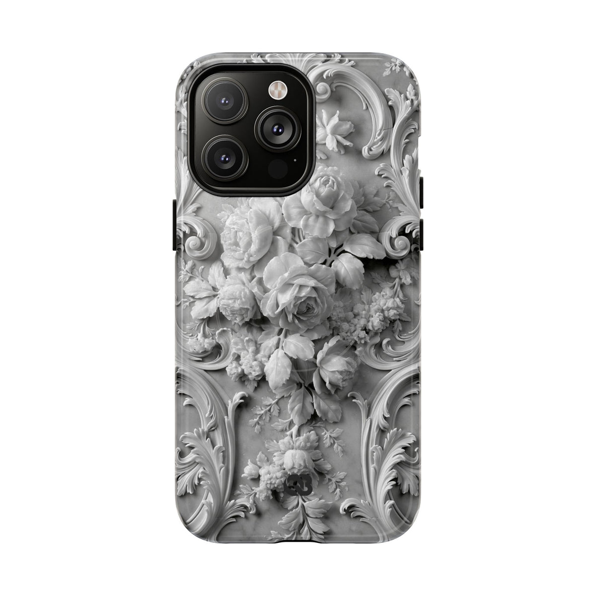 Rococo Marble Rose · Tough 2.0 Magnetic Phone Case for iPhone · White