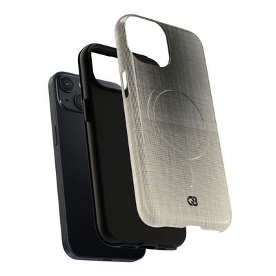 Beige Tough 2.0 Magsafe Phone Case for iPhone - Carbon Screen Grid