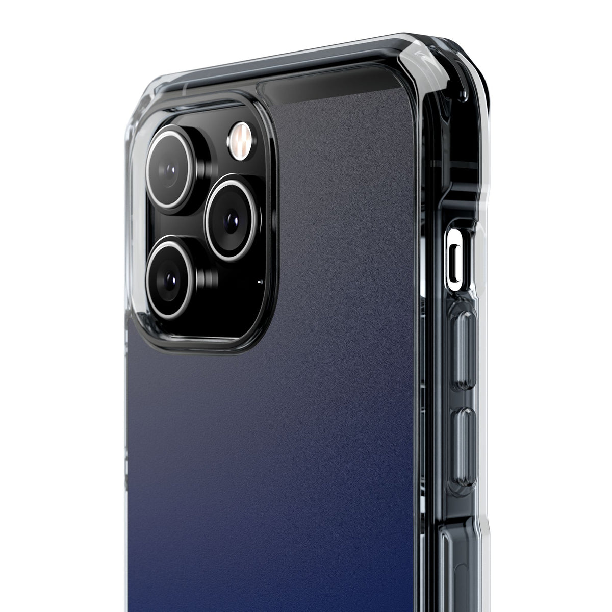 Midnight Cobalt Gradient · Clear Impact Magnetic Phone Case for iPhone · Blue