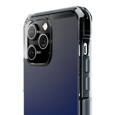 Midnight Cobalt Gradient · Clear Impact Magnetic Phone Case for iPhone · Blue