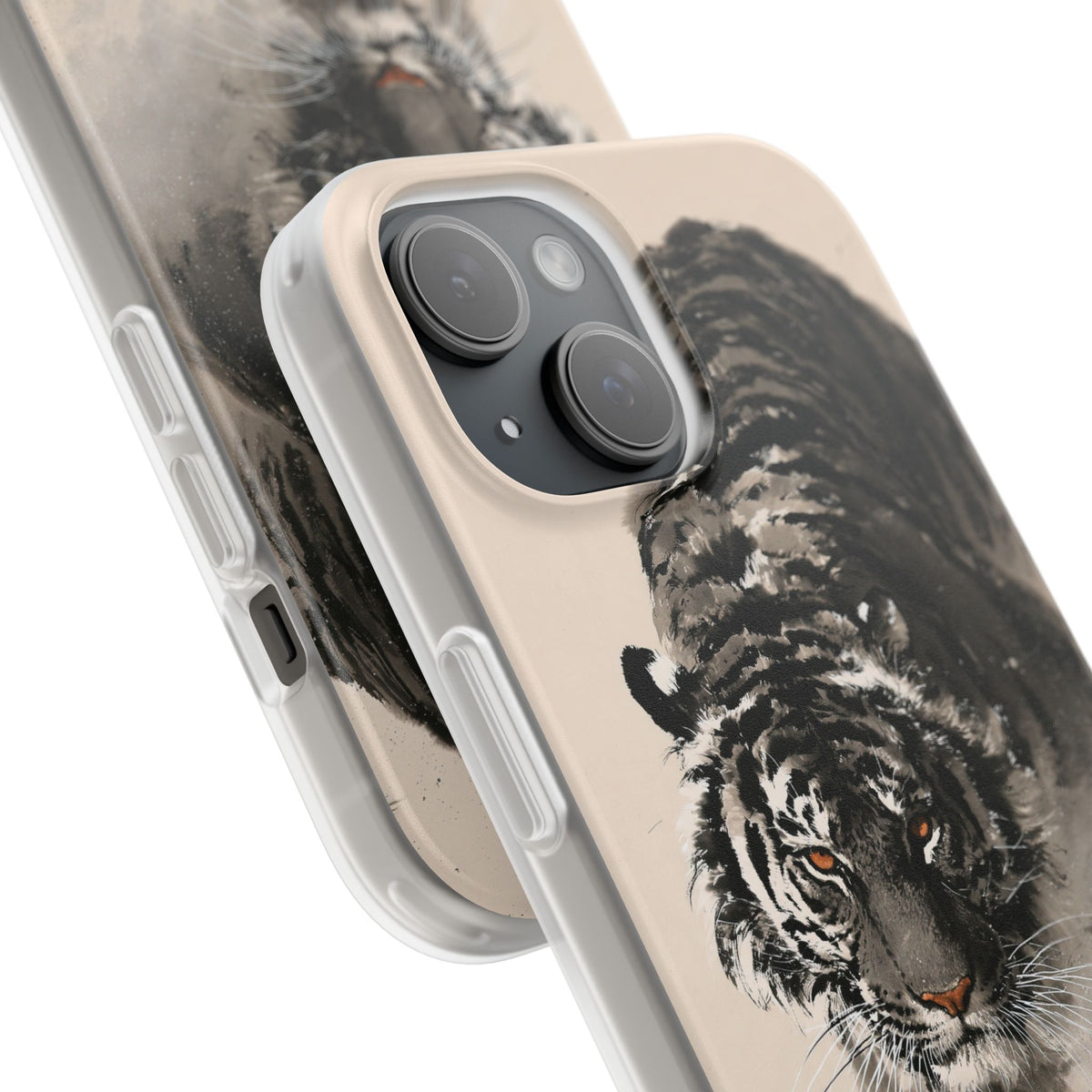 Ink Wash Tiger · Lite Phone Case for iPhone ·  Beige