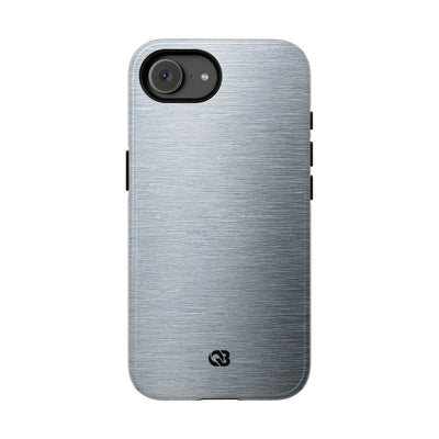 Brushed Aluminum · Tough Phone Case for iPhone · Silver
