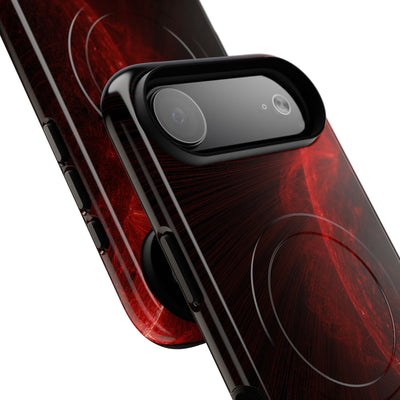Red Tough 2.0 Magsafe Phone Case for iPhone - Solar Crimson Flare