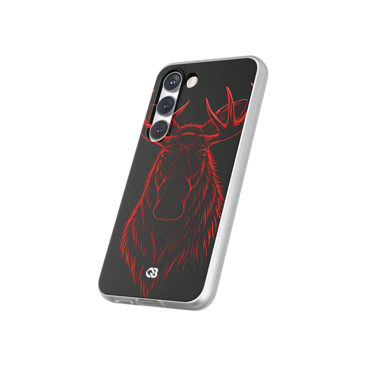 Nordic Moose Contour · Lite Phone Case for Samsung · Red