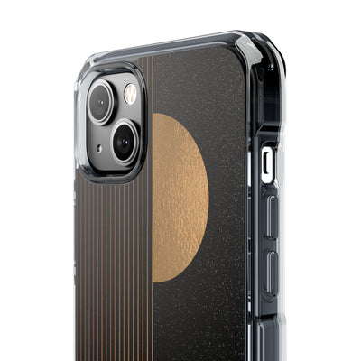 Gold Impact MagSafe Phone Case for iPhone - Gilded Obsidian Dunes