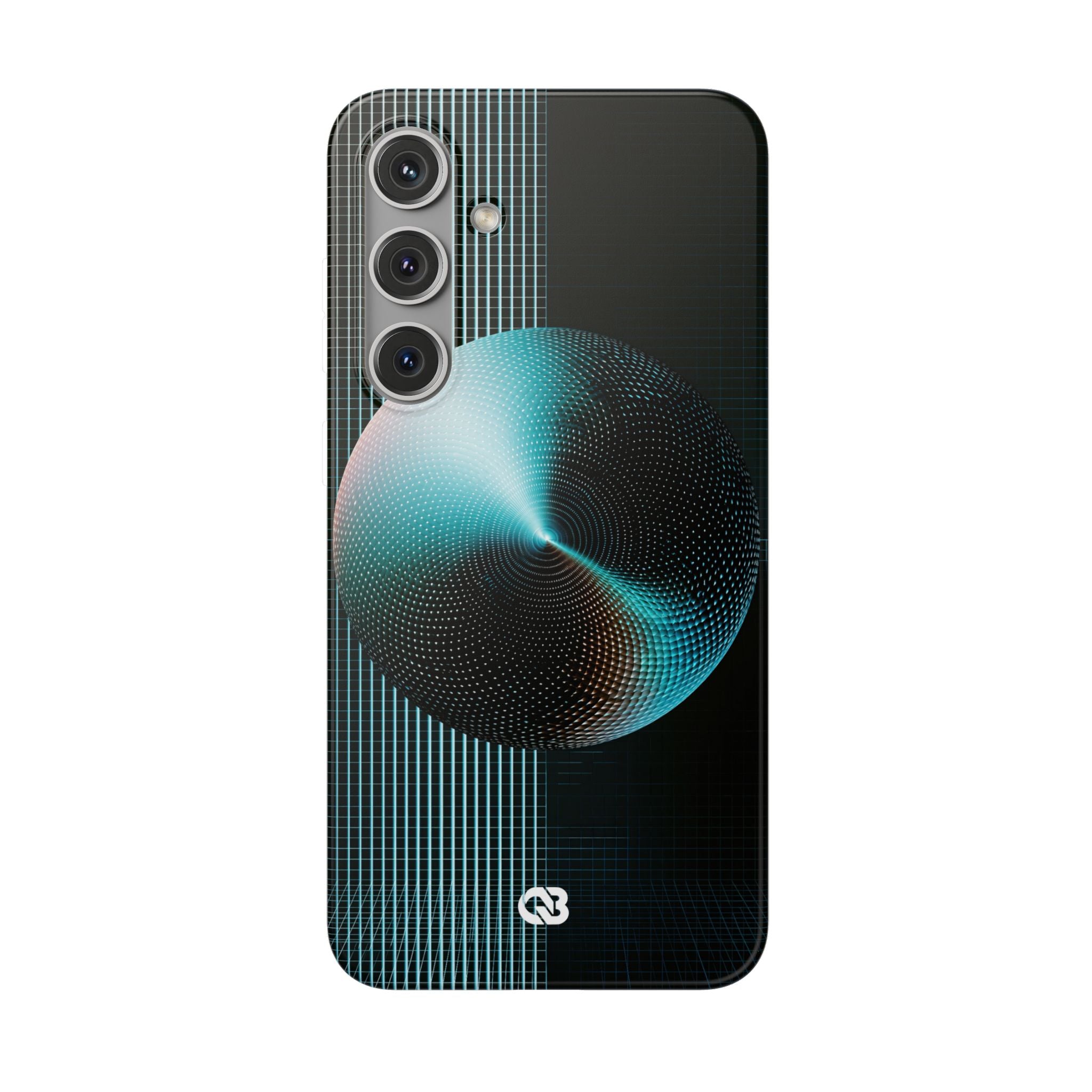 Blue Lite Phone Case for Samsung - Cyan Vector Sphere