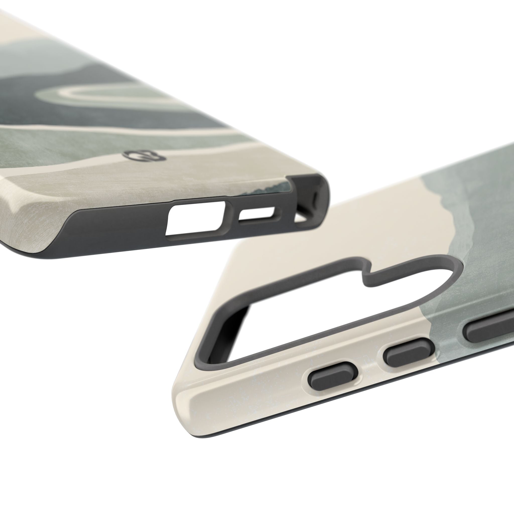 Green Tough Phone Case for Samsung - Misty Sage Valley
