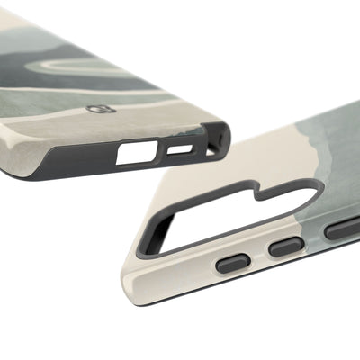 Green Tough Phone Case for Samsung - Misty Sage Valley