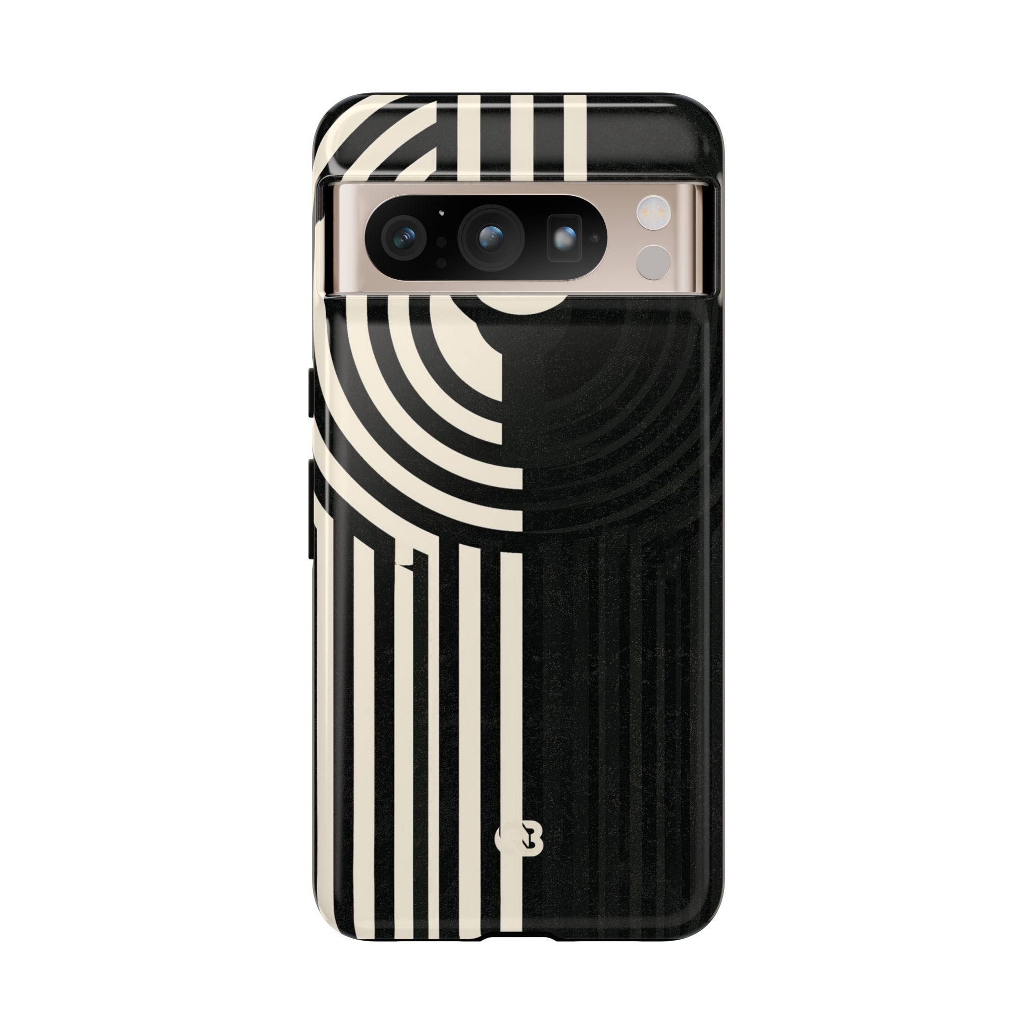Beige Tough Phone Case for Google Pixel - Monolith Ivory Signal